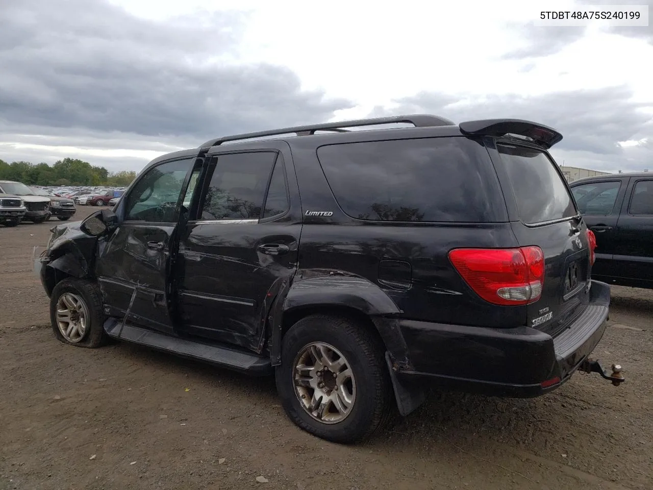 2005 Toyota Sequoia Limited VIN: 5TDBT48A75S240199 Lot: 72150734