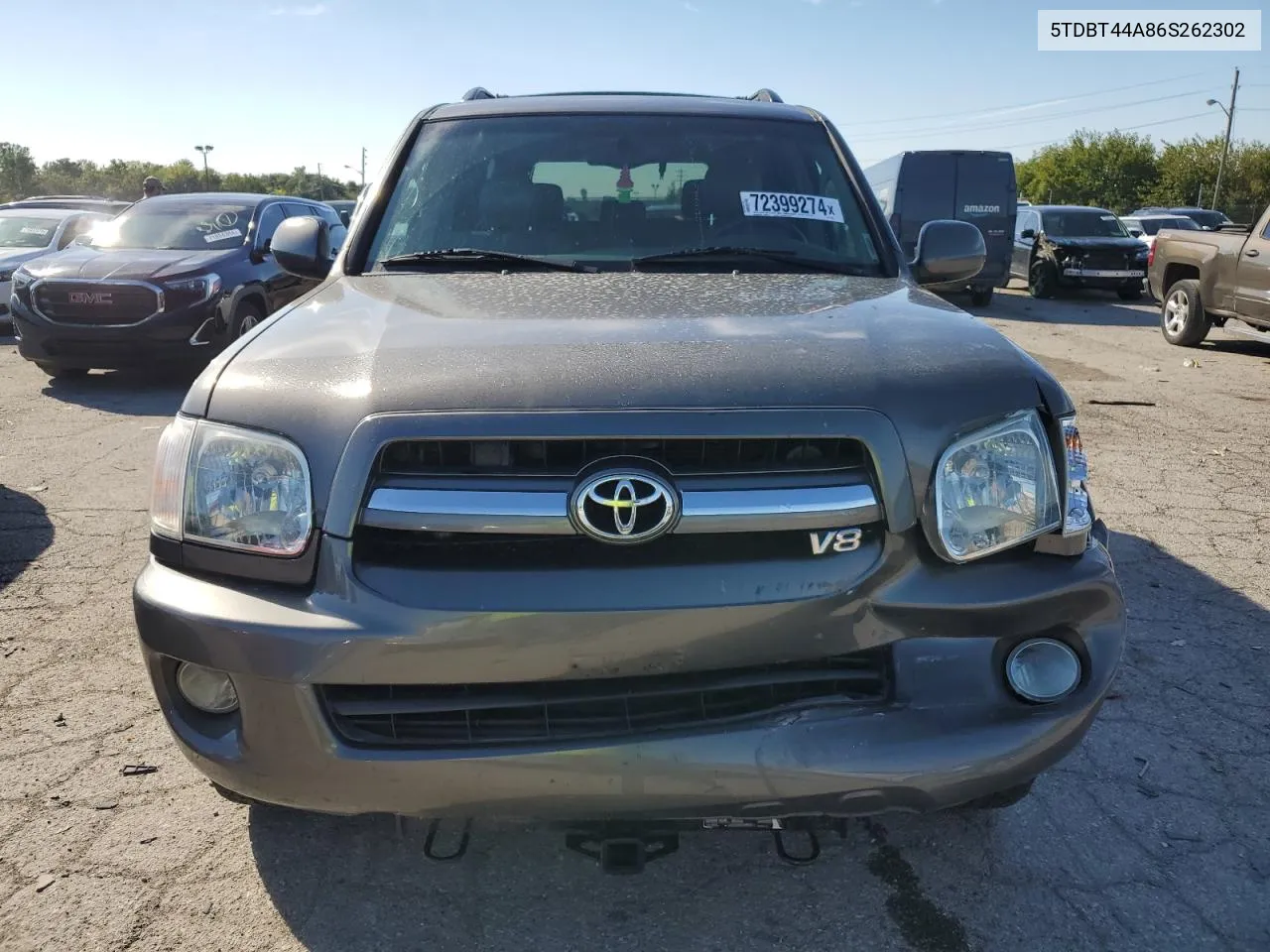 2006 Toyota Sequoia Sr5 VIN: 5TDBT44A86S262302 Lot: 72399274