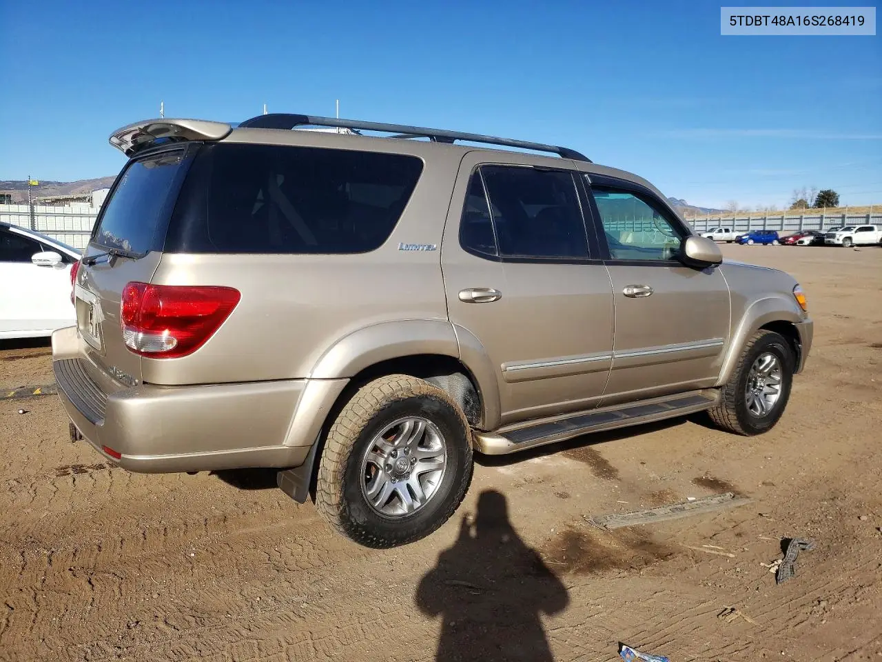 5TDBT48A16S268419 2006 Toyota Sequoia Limited