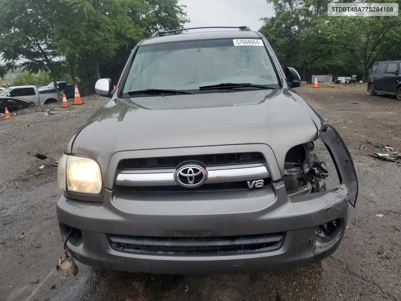 2007 Toyota Sequoia Limited VIN: 5TDBT48A77S284108 Lot: 57668684