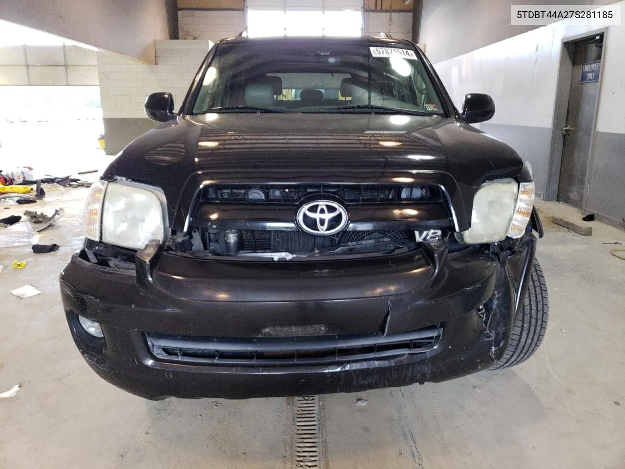 2007 Toyota Sequoia Sr5 VIN: 5TDBT44A27S281185 Lot: 57871514