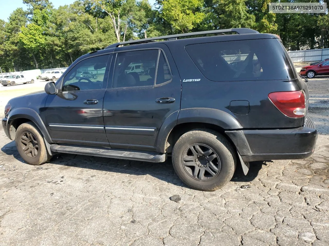 2007 Toyota Sequoia Limited VIN: 5TDZT38A97S291070 Lot: 69814954