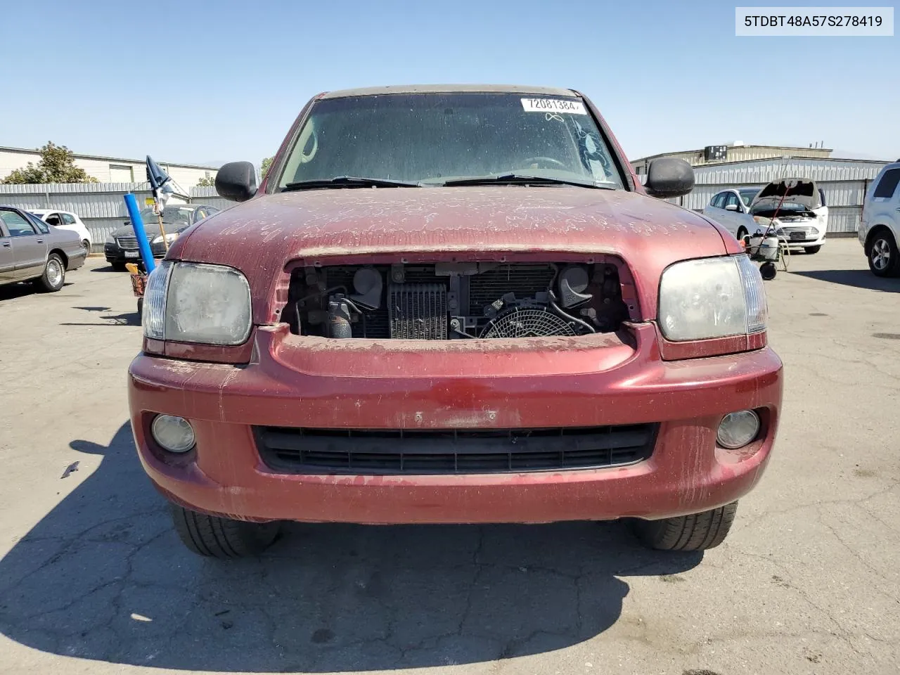 2007 Toyota Sequoia Limited VIN: 5TDBT48A57S278419 Lot: 72081384