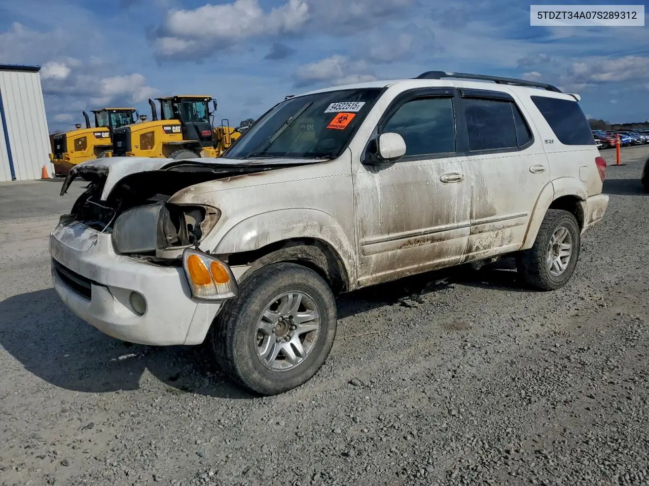 5TDZT34A07S289312 2007 Toyota Sequoia Sr5