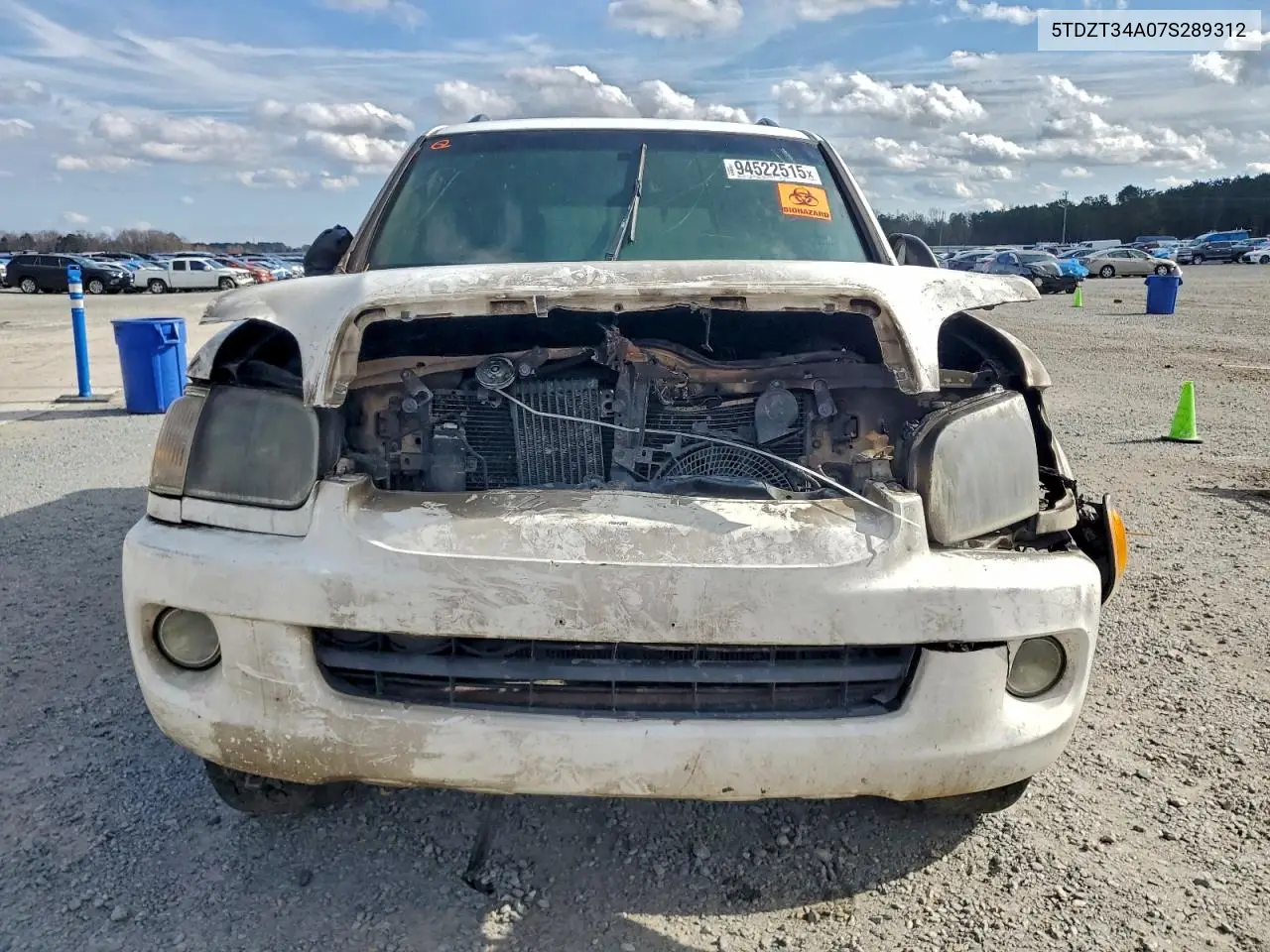 5TDZT34A07S289312 2007 Toyota Sequoia Sr5