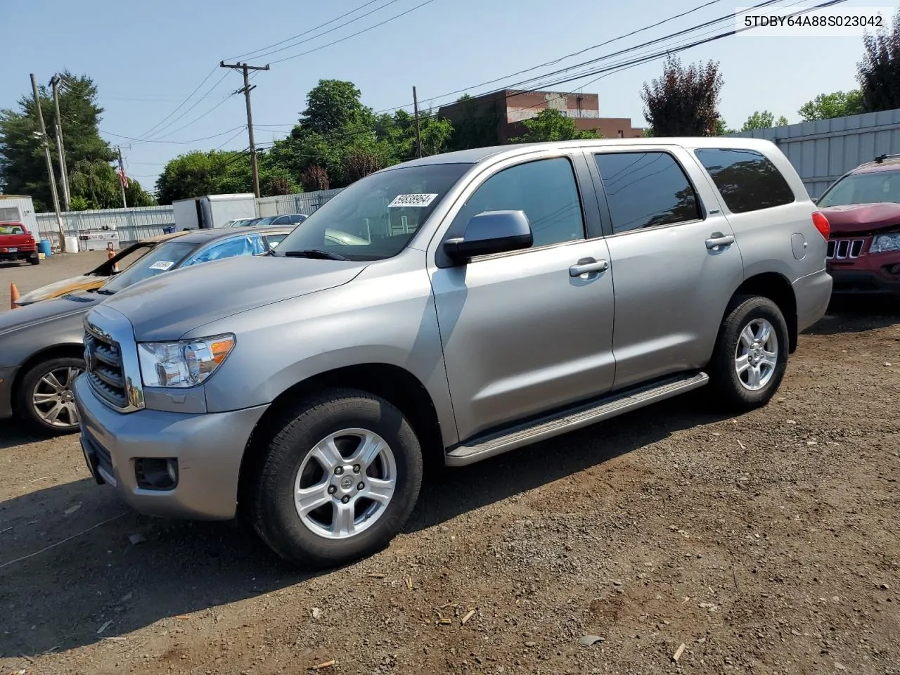 2008 Toyota Sequoia Sr5 VIN: 5TDBY64A88S023042 Lot: 59838964