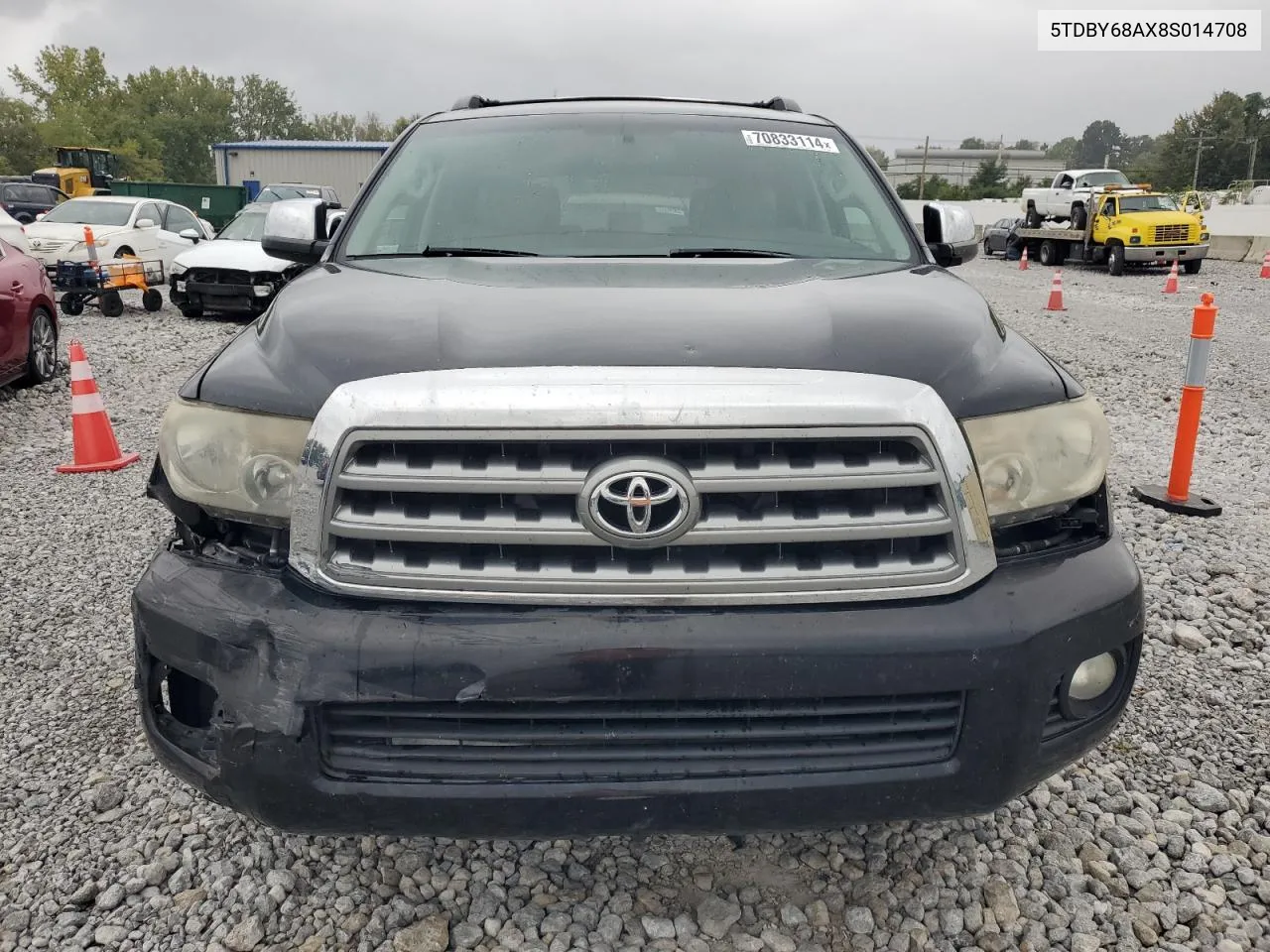 2008 Toyota Sequoia Limited VIN: 5TDBY68AX8S014708 Lot: 70833114