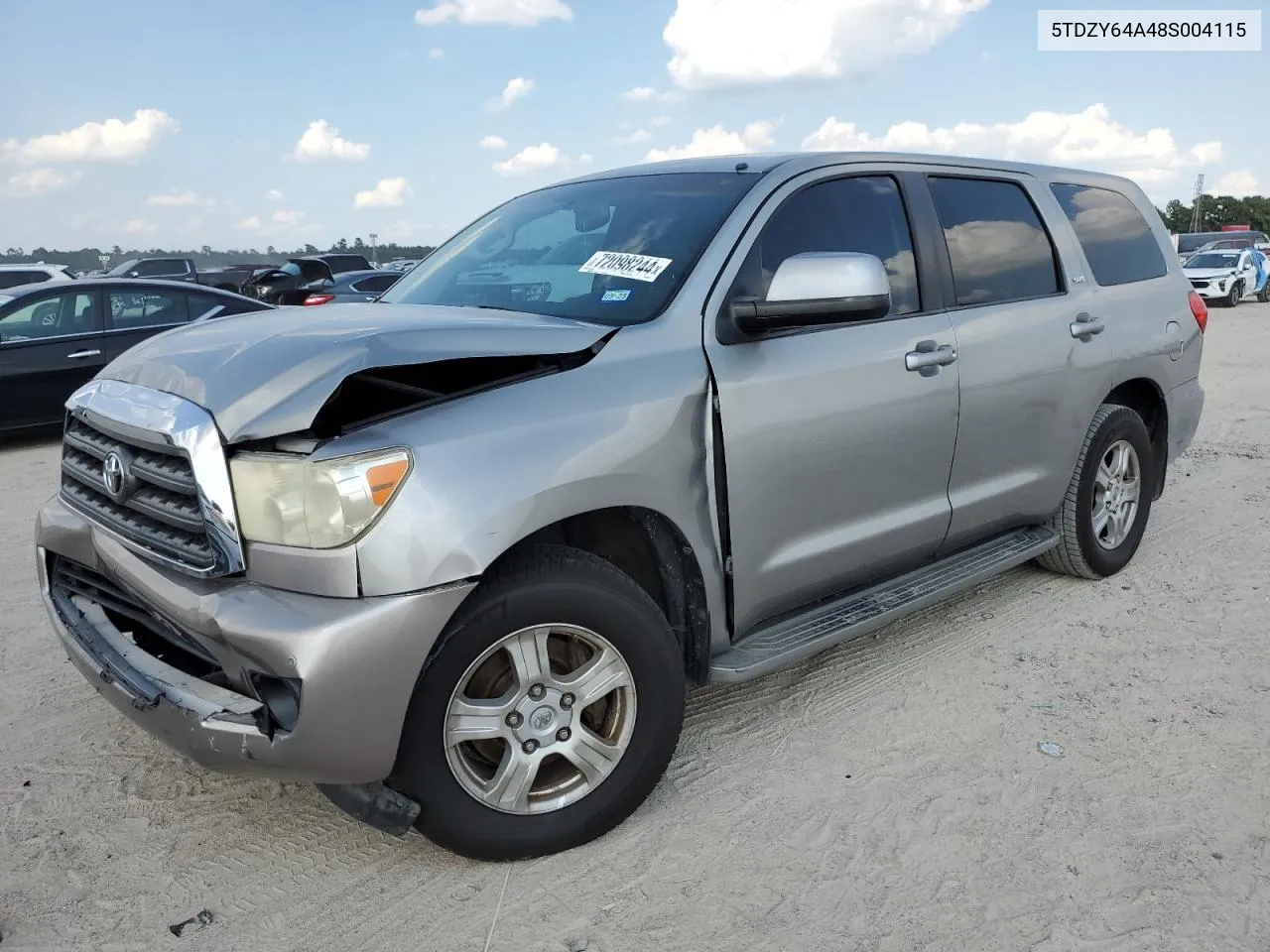 2008 Toyota Sequoia Sr5 VIN: 5TDZY64A48S004115 Lot: 72098244