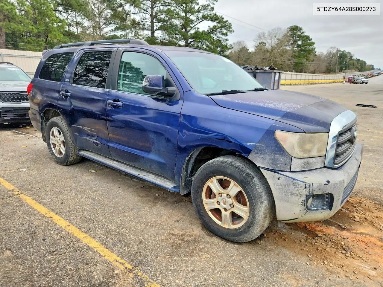5TDZY64A28S000273 2008 Toyota Sequoia Sr5