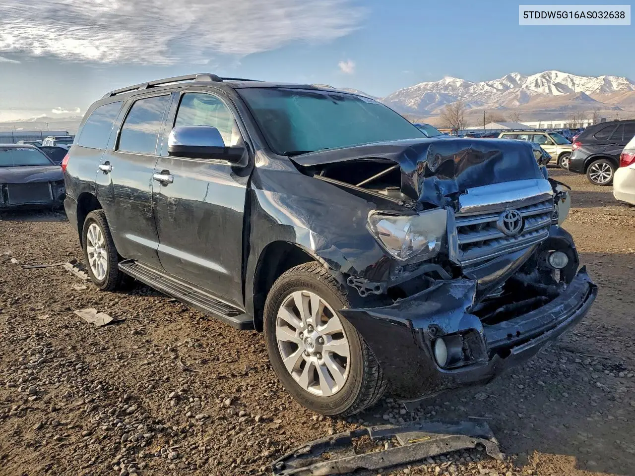 5TDDW5G16AS032638 2010 Toyota Sequoia Platinum