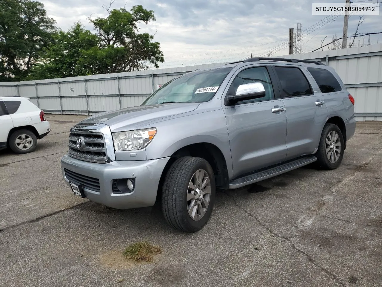 2011 Toyota Sequoia Limited VIN: 5TDJY5G15BS054712 Lot: 58804144