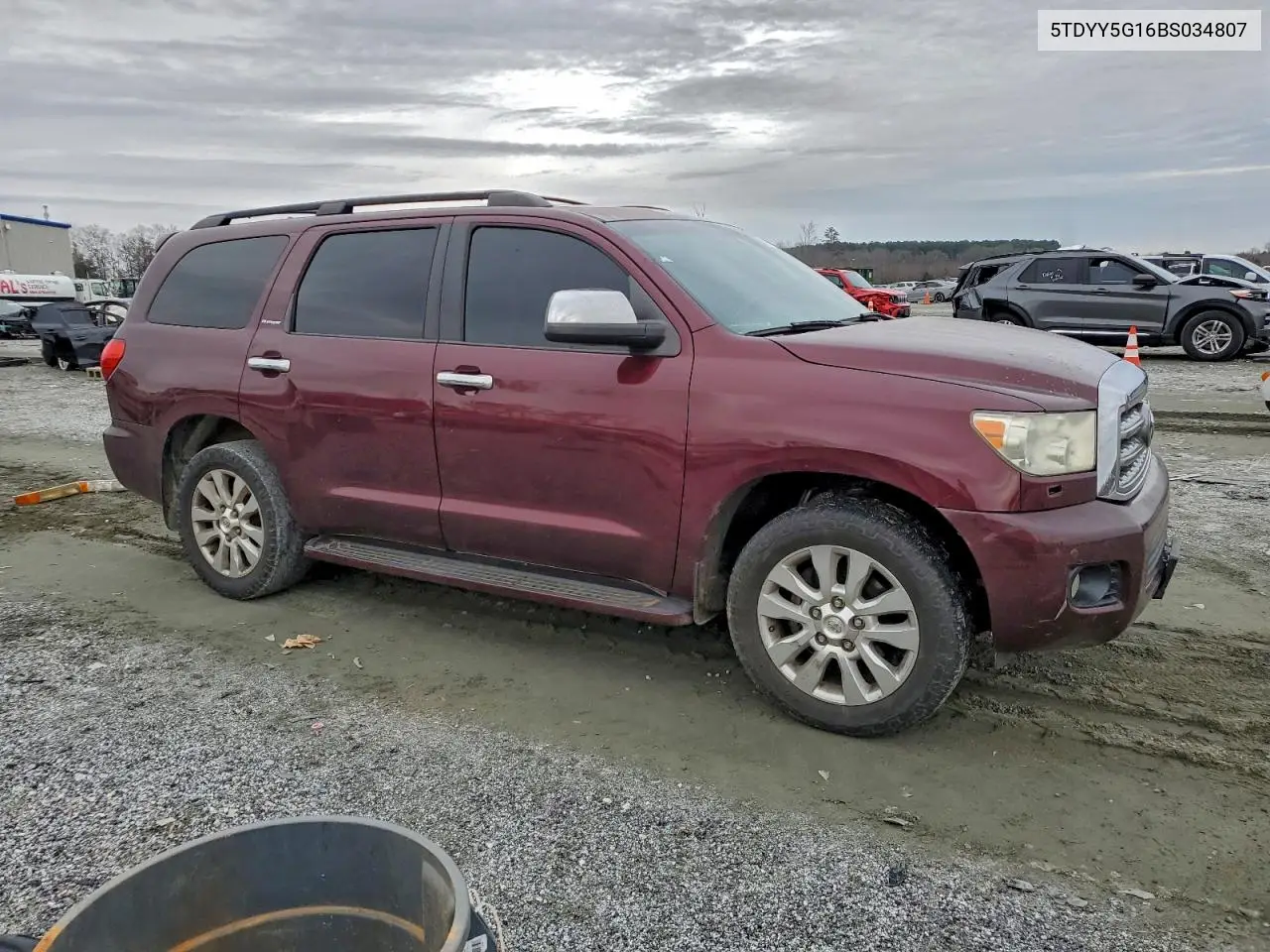 5TDYY5G16BS034807 2011 Toyota Sequoia Platinum
