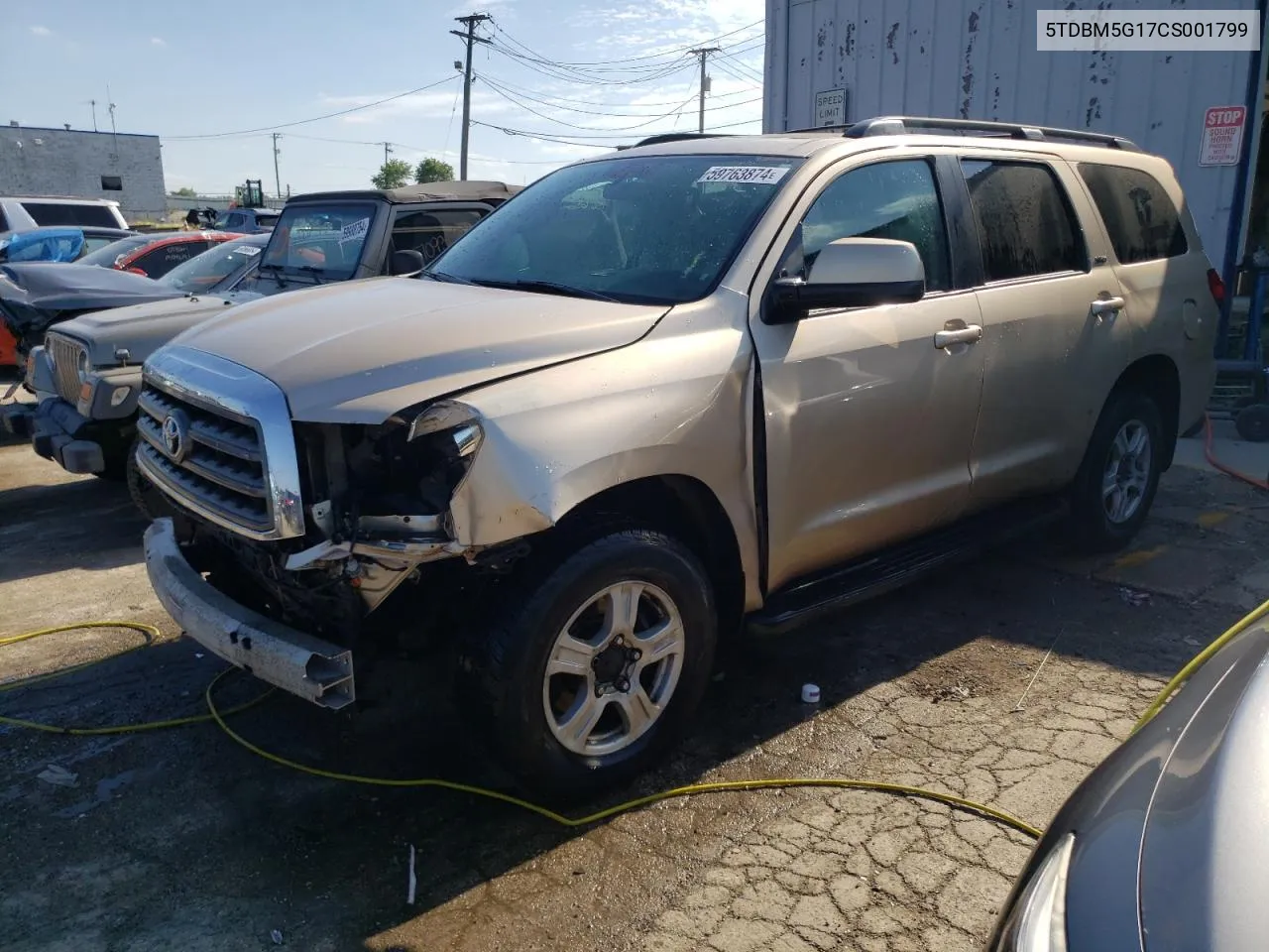 5TDBM5G17CS001799 2012 Toyota Sequoia Sr5