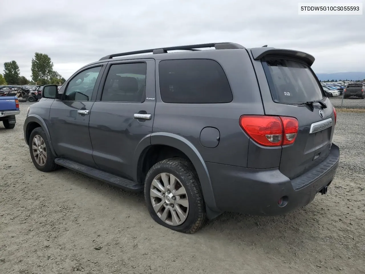 2012 Toyota Sequoia Platinum VIN: 5TDDW5G10CS055593 Lot: 71800894