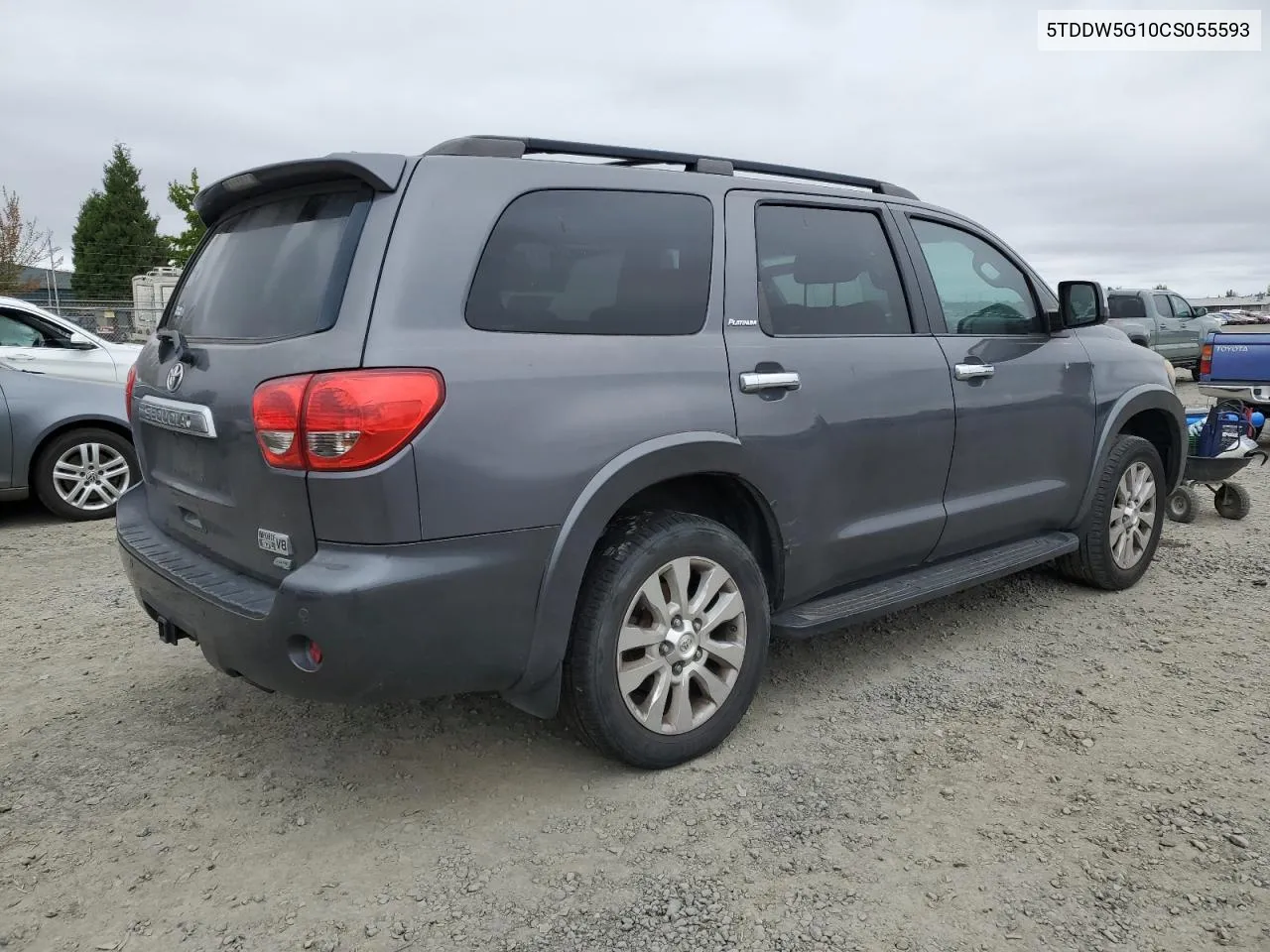 5TDDW5G10CS055593 2012 Toyota Sequoia Platinum