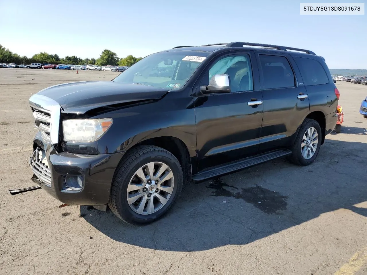 2013 Toyota Sequoia Limited VIN: 5TDJY5G13DS091678 Lot: 70223734