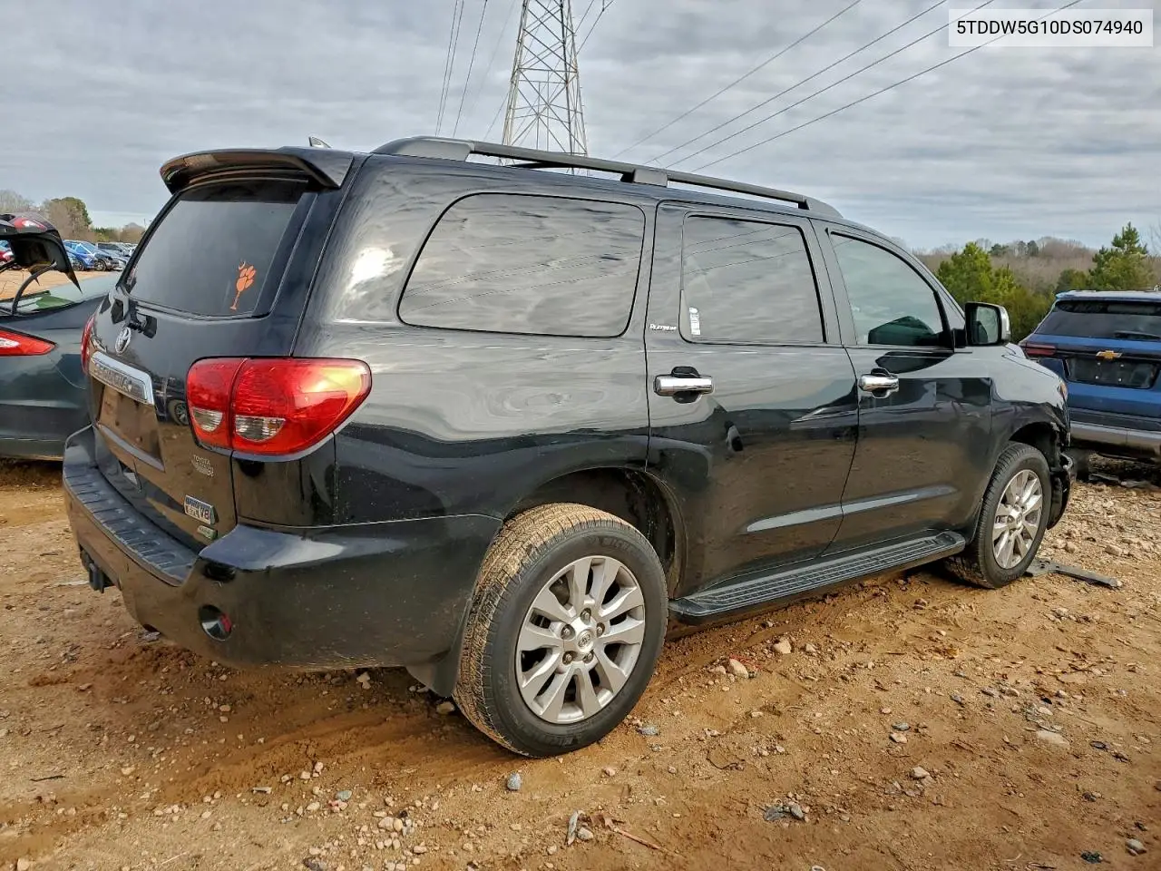 5TDDW5G10DS074940 2013 Toyota Sequoia Platinum