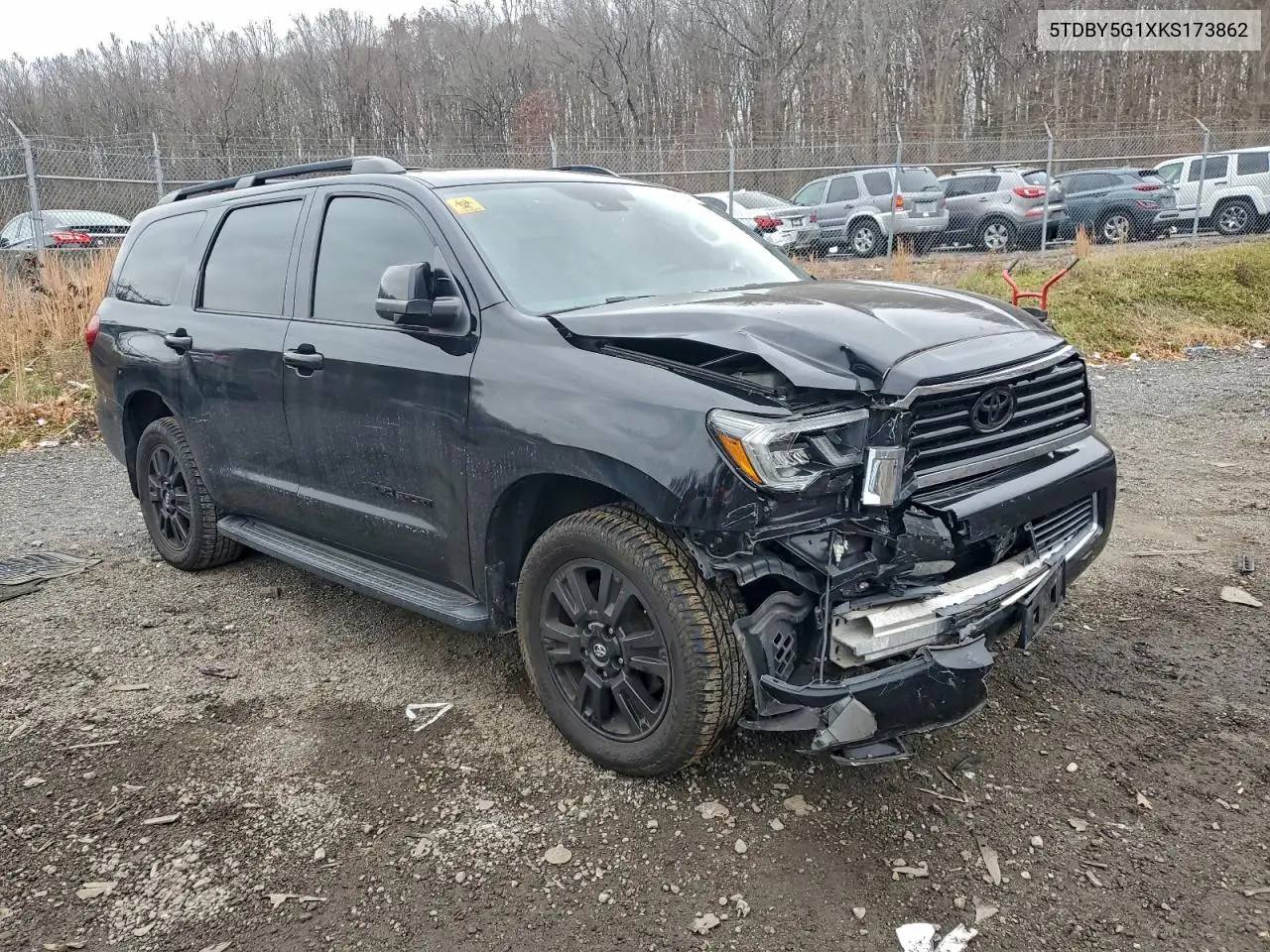 5TDBY5G1XKS173862 2019 Toyota Sequoia Sr5