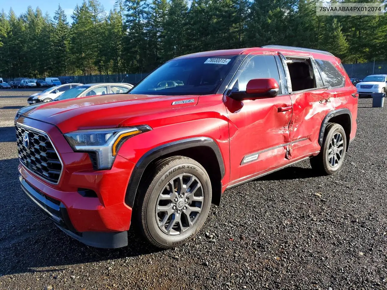 7SVAAABA4PX012074 2023 Toyota Sequoia Platinum