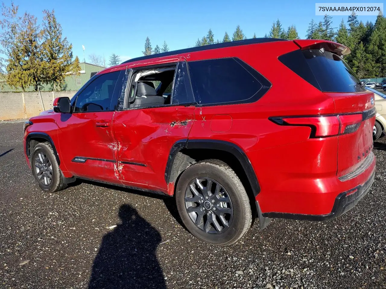 7SVAAABA4PX012074 2023 Toyota Sequoia Platinum