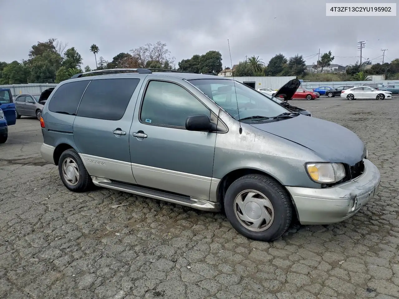 4T3ZF13C2YU195902 2000 Toyota Sienna Le