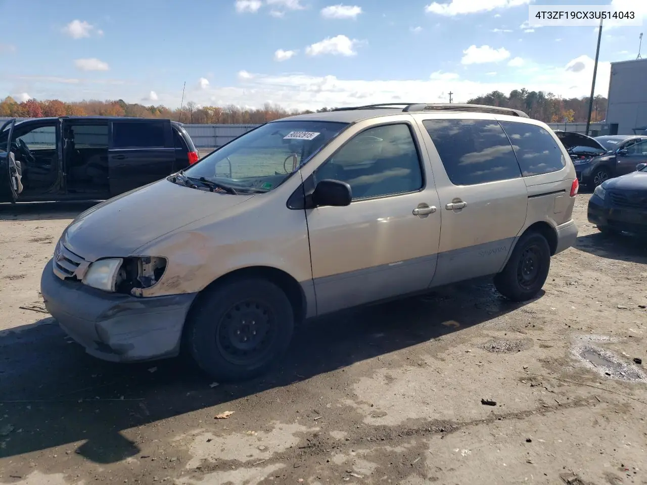 4T3ZF19CX3U514043 2003 Toyota Sienna Ce