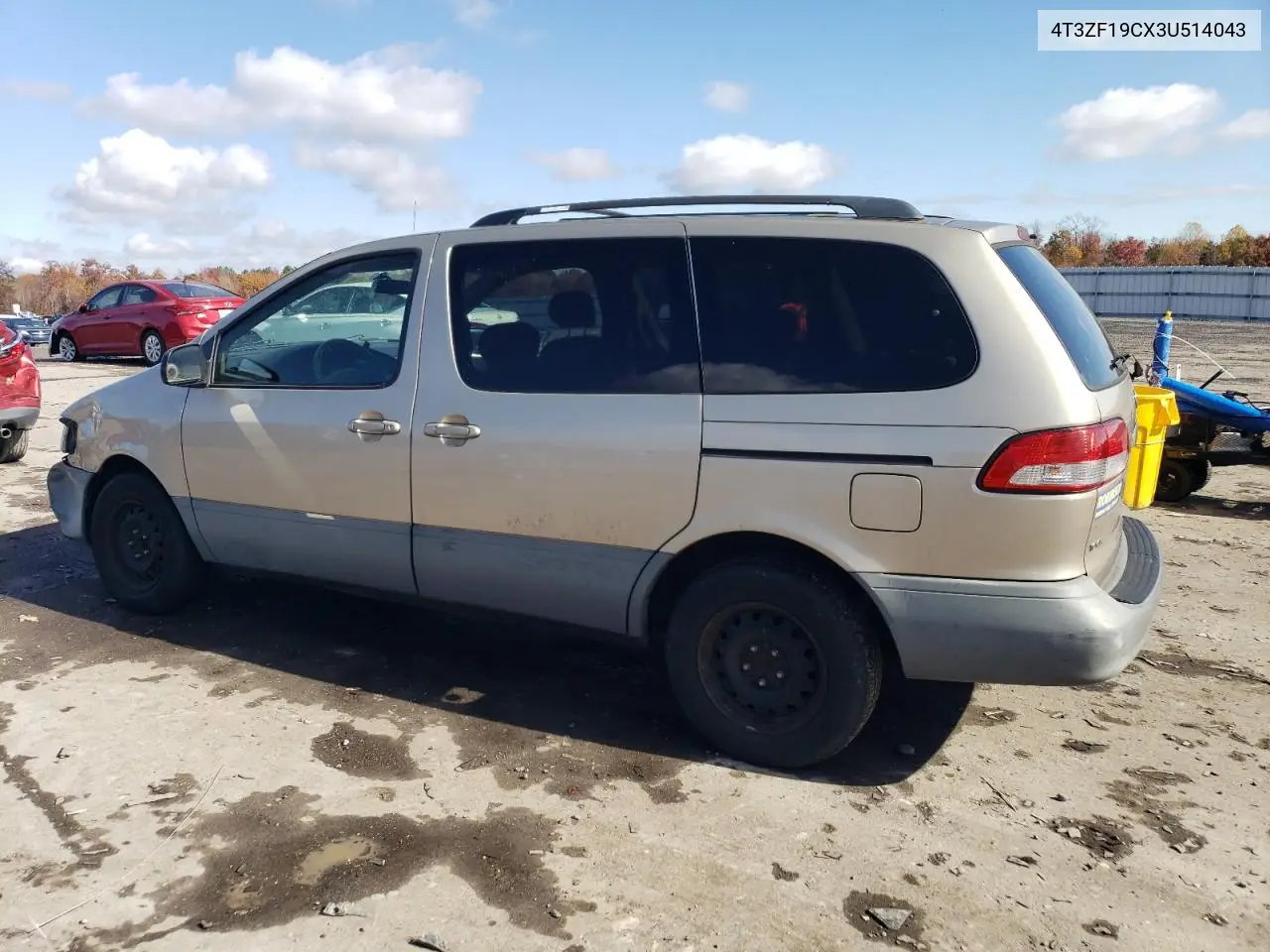 4T3ZF19CX3U514043 2003 Toyota Sienna Ce