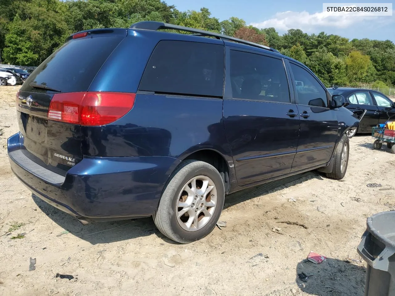 2004 Toyota Sienna Xle VIN: 5TDBA22C84S026812 Lot: 69039824