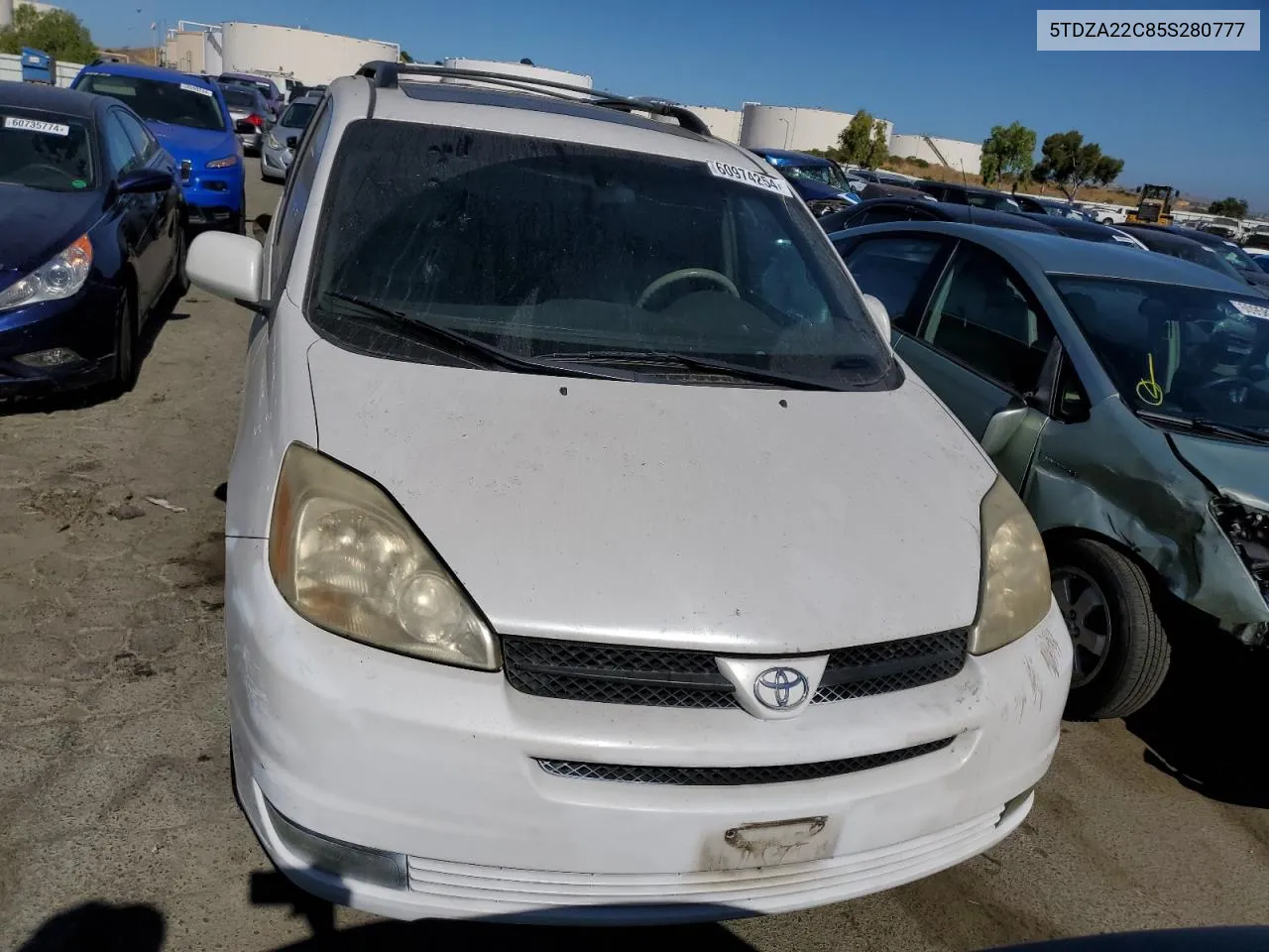 2005 Toyota Sienna Xle VIN: 5TDZA22C85S280777 Lot: 60974254