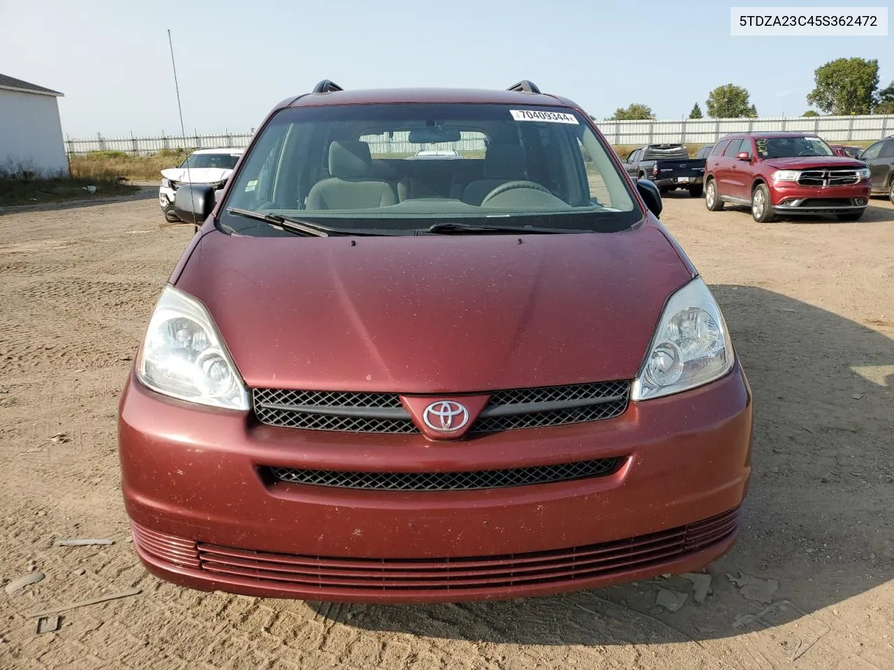 2005 Toyota Sienna Ce VIN: 5TDZA23C45S362472 Lot: 70409344