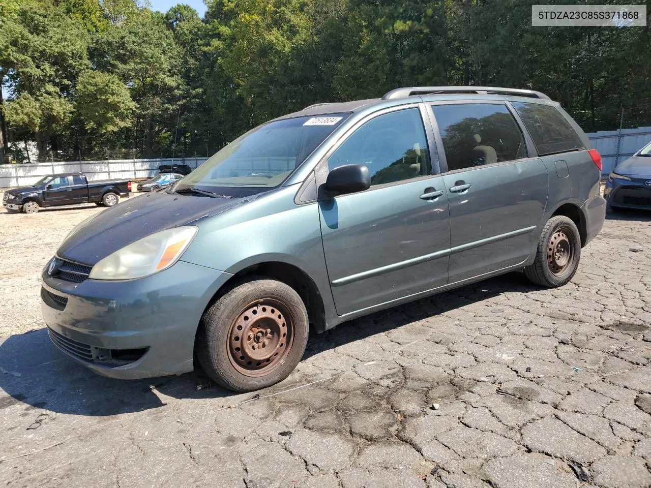 2005 Toyota Sienna Ce VIN: 5TDZA23C85S371868 Lot: 72513834