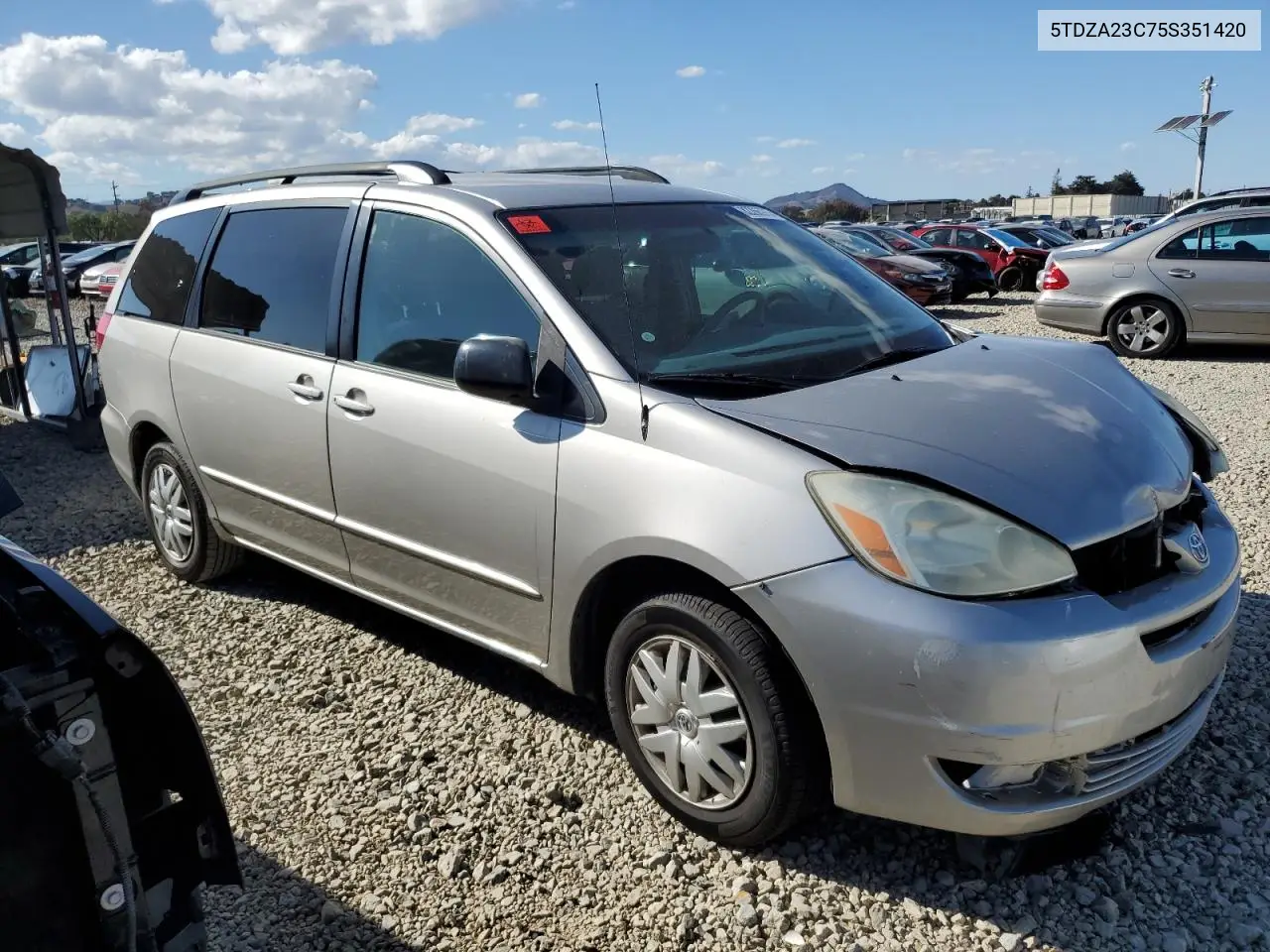 5TDZA23C75S351420 2005 Toyota Sienna Ce