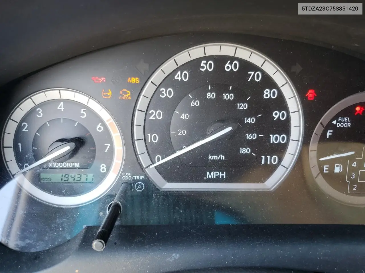 5TDZA23C75S351420 2005 Toyota Sienna Ce