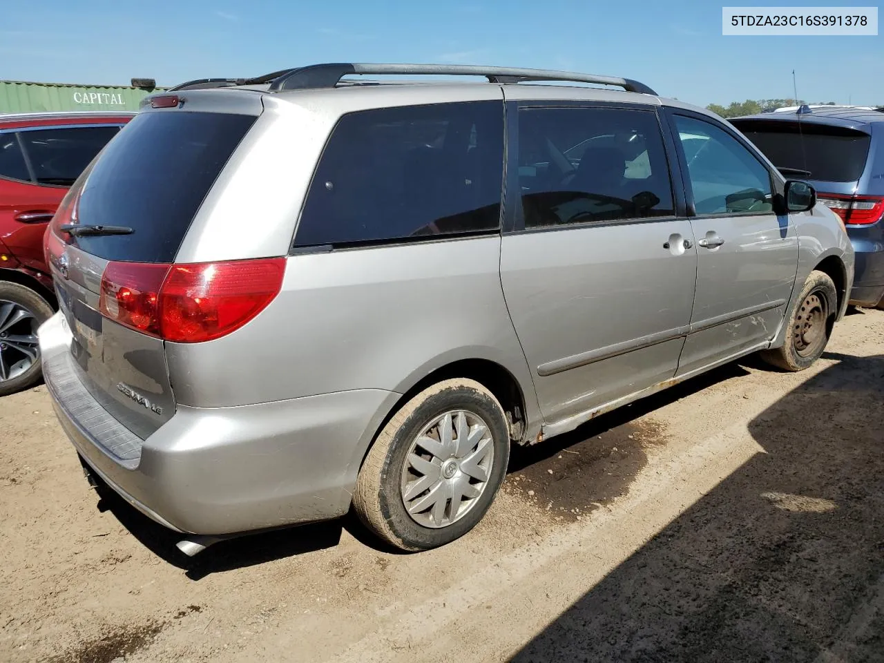 5TDZA23C16S391378 2006 Toyota Sienna Ce