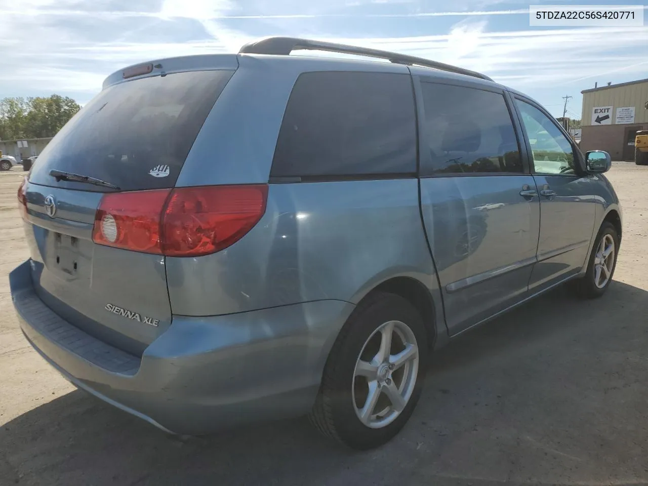 2006 Toyota Sienna Xle VIN: 5TDZA22C56S420771 Lot: 71004904