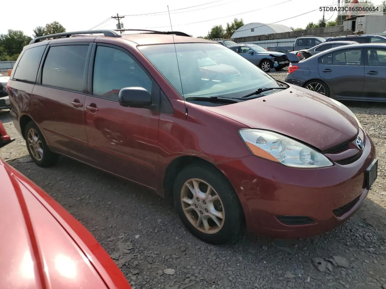 2006 Toyota Sienna Le VIN: 5TDBA23C86S060654 Lot: 71536874