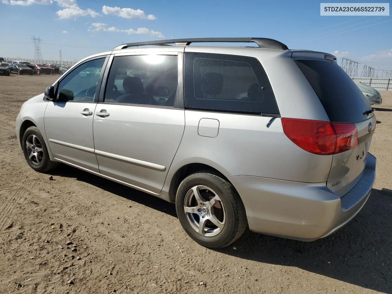 2006 Toyota Sienna Ce VIN: 5TDZA23C66S522739 Lot: 71876854