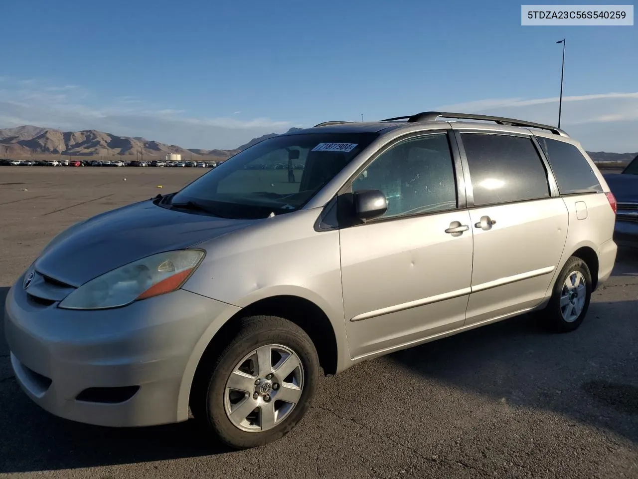 5TDZA23C56S540259 2006 Toyota Sienna Ce