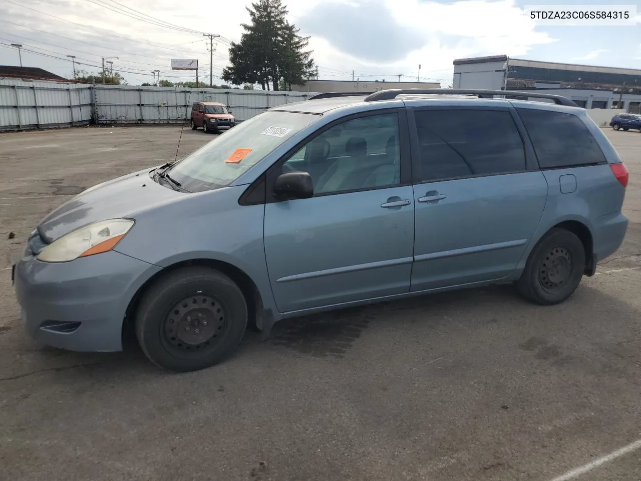 2006 Toyota Sienna Ce VIN: 5TDZA23C06S584315 Lot: 72176394