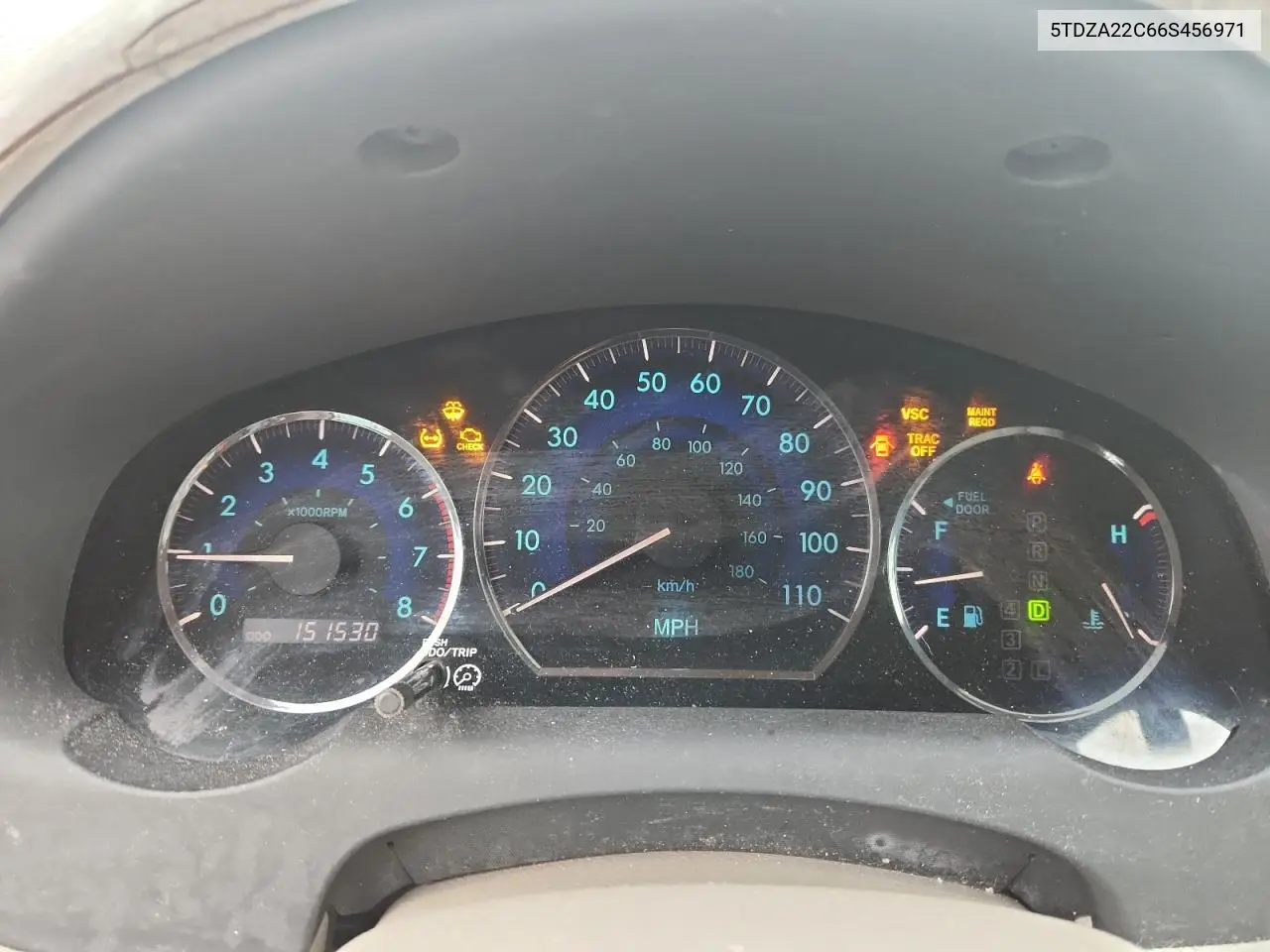 5TDZA22C66S456971 2006 Toyota Sienna Xle