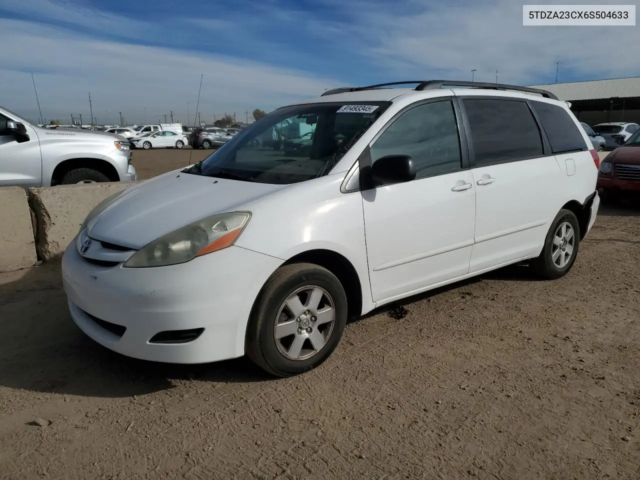 5TDZA23CX6S504633 2006 Toyota Sienna Ce