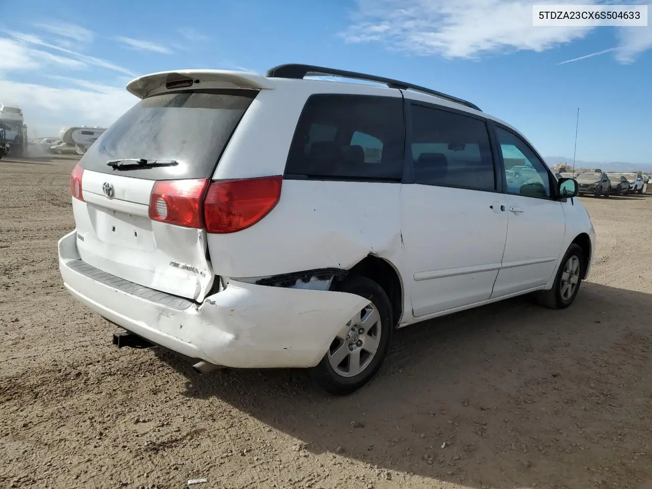 5TDZA23CX6S504633 2006 Toyota Sienna Ce