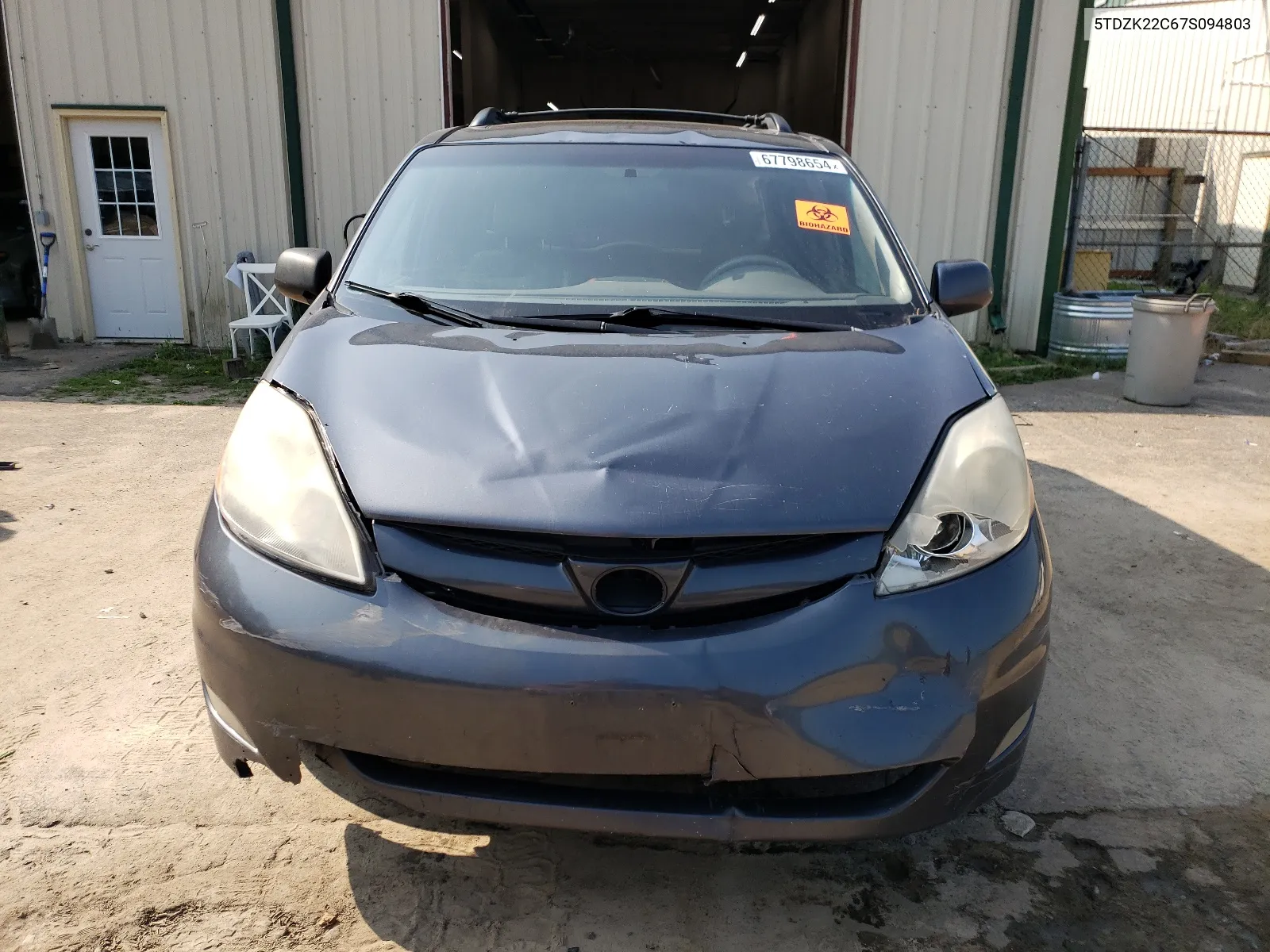 5TDZK22C67S094803 2007 Toyota Sienna Xle