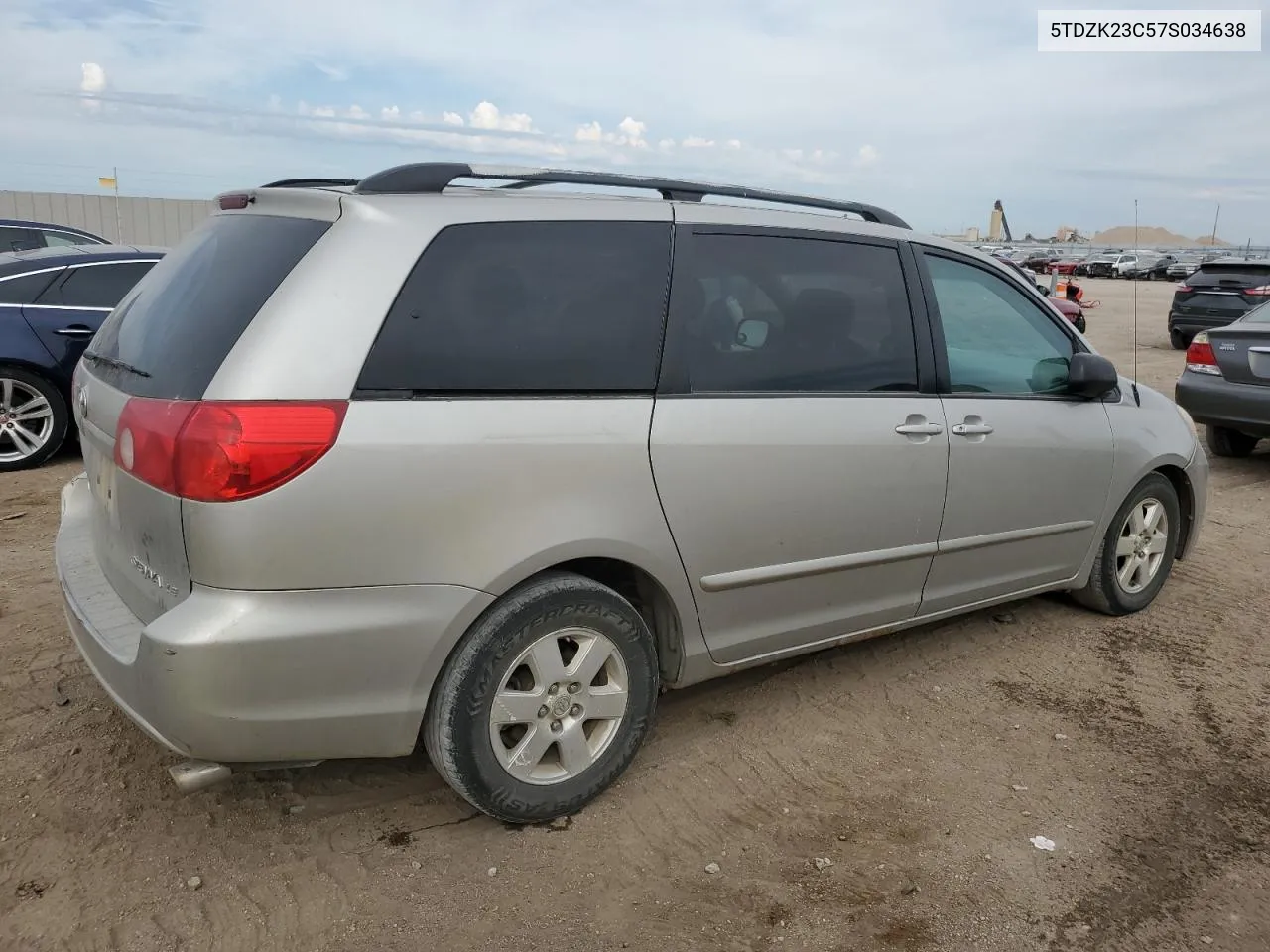 5TDZK23C57S034638 2007 Toyota Sienna Ce