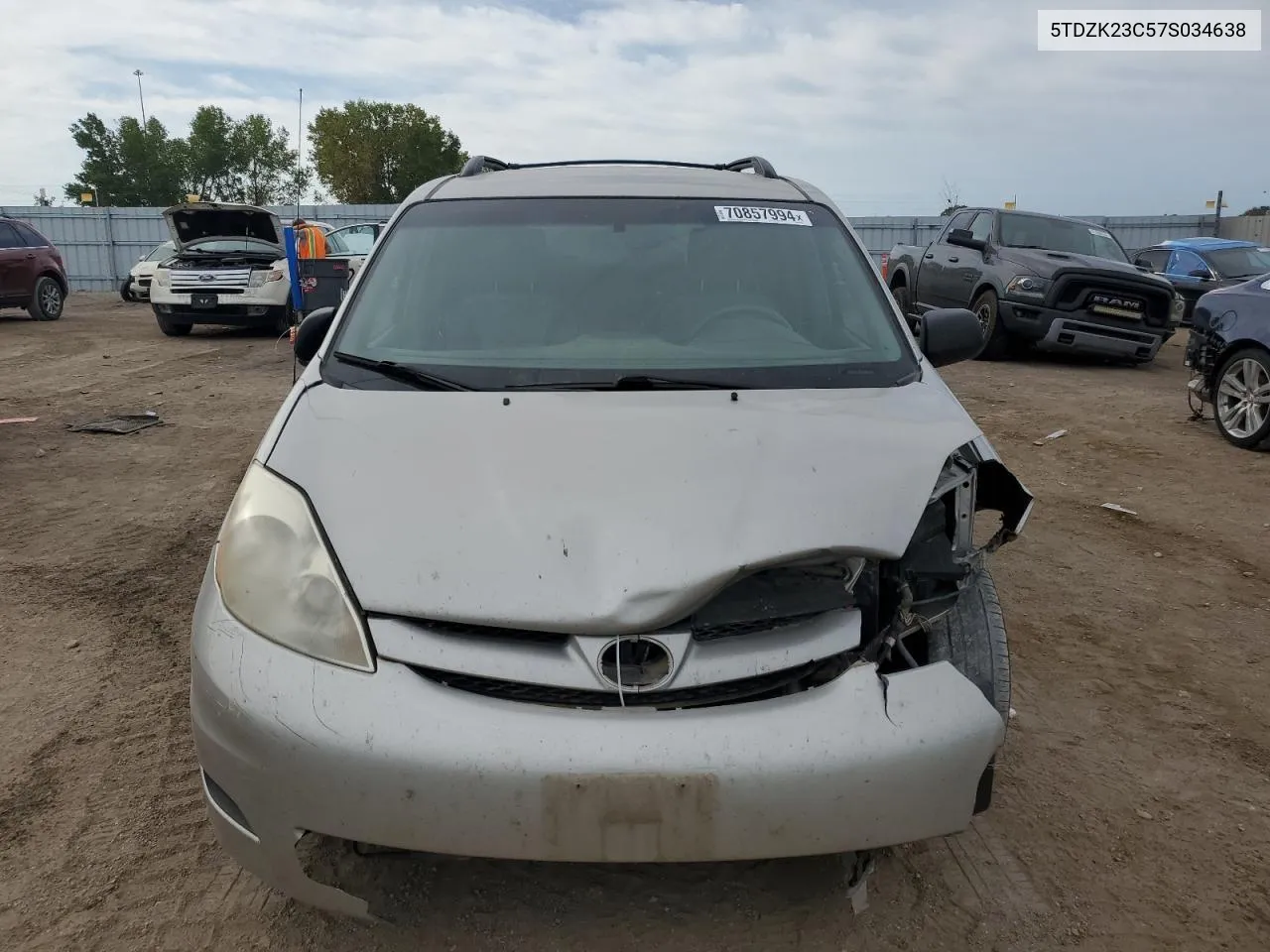 5TDZK23C57S034638 2007 Toyota Sienna Ce