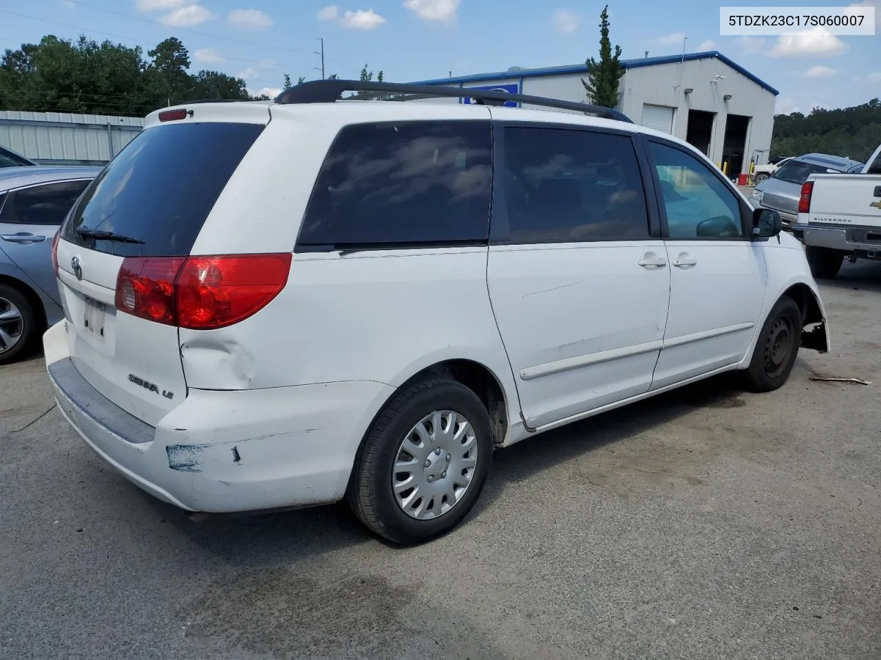 5TDZK23C17S060007 2007 Toyota Sienna Ce