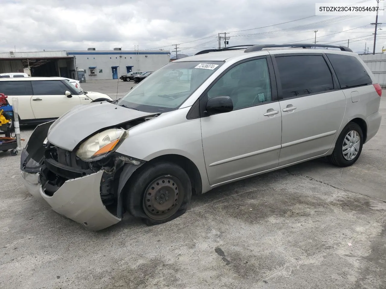 5TDZK23C47S054637 2007 Toyota Sienna Ce