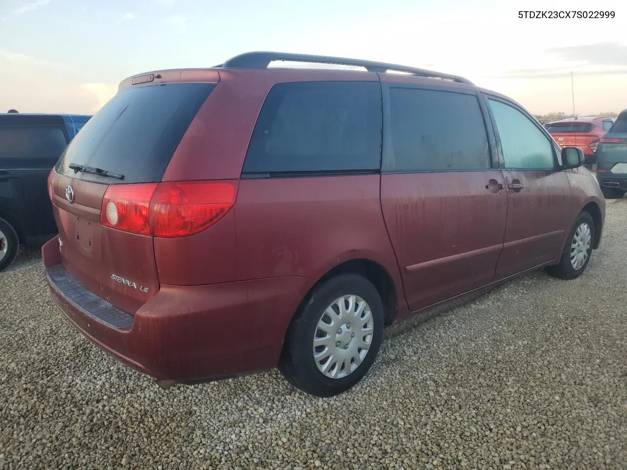 5TDZK23CX7S022999 2007 Toyota Sienna Ce