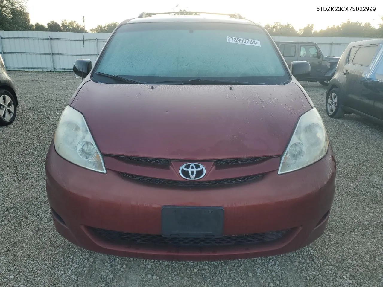 5TDZK23CX7S022999 2007 Toyota Sienna Ce