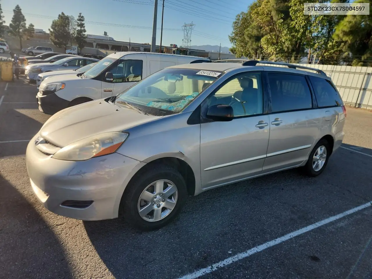5TDZK23CX7S004597 2007 Toyota Sienna Ce